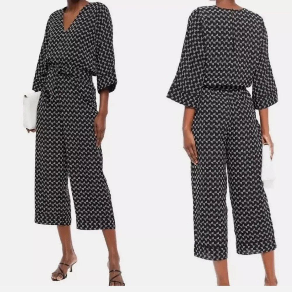 Joie Burgess Geometric Print Jumpsuit - Picture 1 of 9
